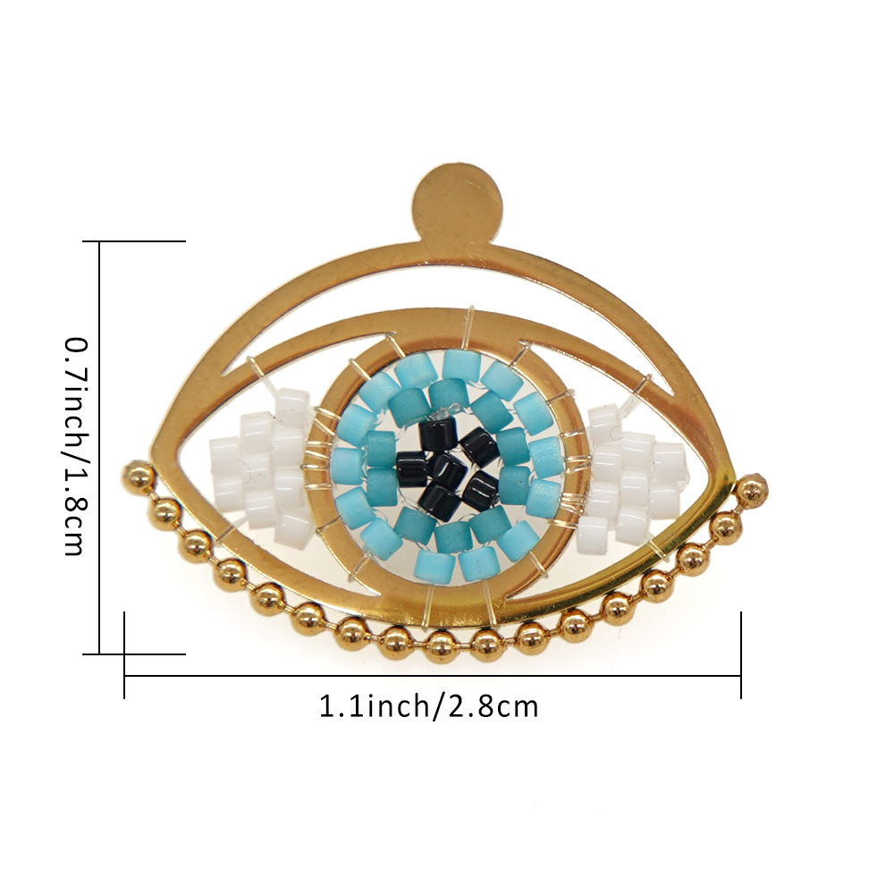 1 Pair Bohemian Eye Alloy Glass Womenu0027S Earrings