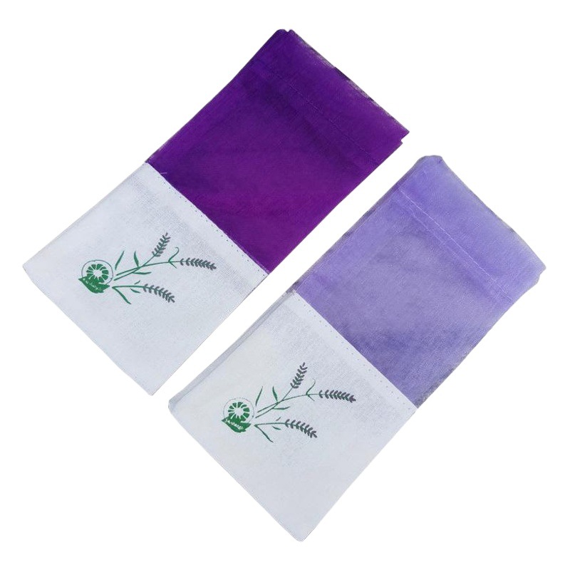 Manufacturer Wholesale Lavender Sachet Spliced Mesh Car Deodorizing Wardrobe Sachet Bag Cotton Bag Printed Empty Bag