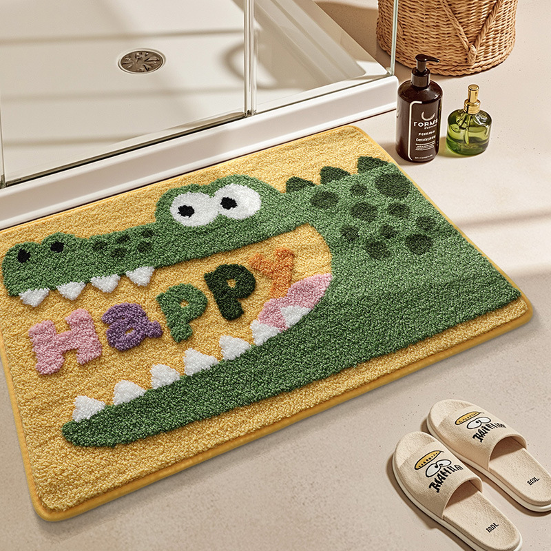 행복한 작은 악어