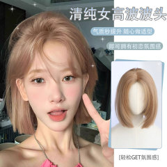 南简假发全头套女短发一刀切波波头假发套方圆脸网红假头发发型