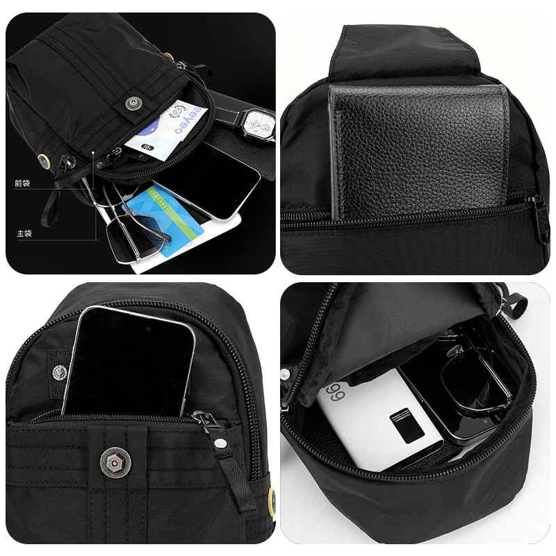 WEPOWER nuevo hombre portátil de hombro mochila multifuncional mochila casual de viaje al aire libre mochila de pecho