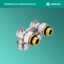 跨境通用黄铜镀镍外丝活接H型暖气阀暖气片散热器黄铜H阀厂家直供