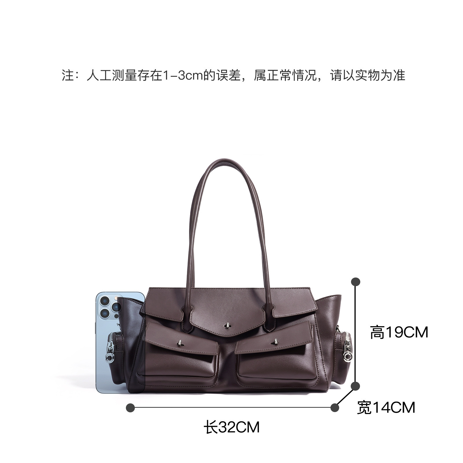 Women's Bags 2025 Genuine Leather Retro Large Capacity Motorcycle Underarm Bag Versatile Shoulder Crossbody Handbag - Thumbnail 4