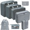 Folding storage bag for traveling, organizer bag, cosmetic bag, clothing, footwear, case bag, set