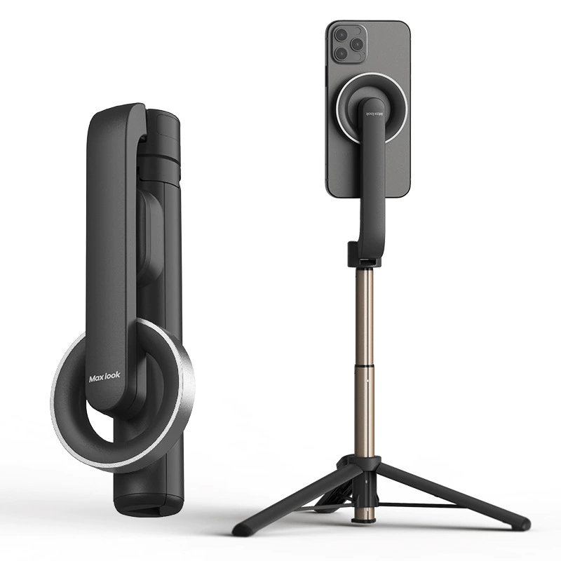 Mobile phone tripod Dispho handheld 2-in-1, magsafe magnetic & Bluetooth, up to 64.5 cm