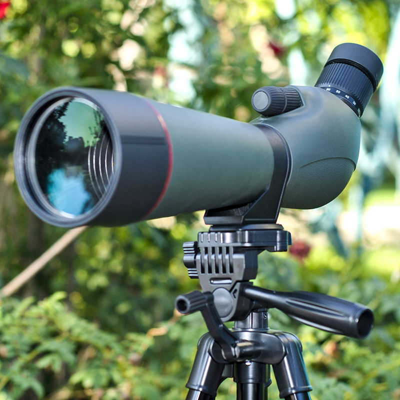 外贸单筒观鸟镜望眼镜20-60X80充氮防水无级变倍高倍高清望远镜