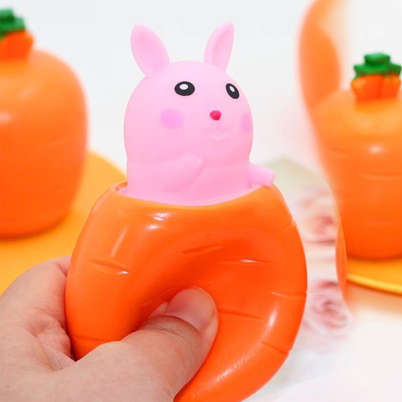 Pink vent radish rabbit pinch cup