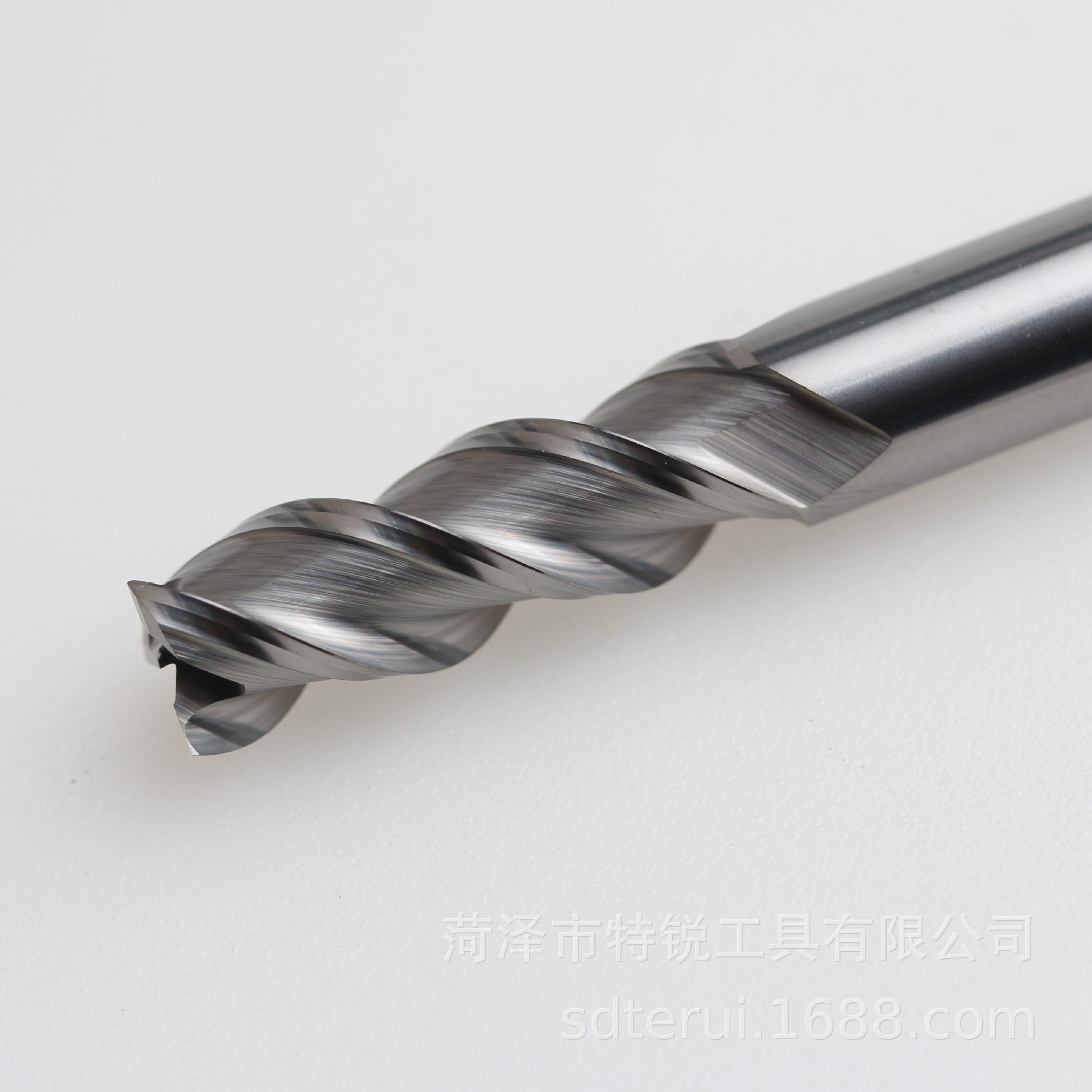 5度3刃铝用钢铣刀 涂层合金非标数控立铣刀具D18*70*D18*150L*3T