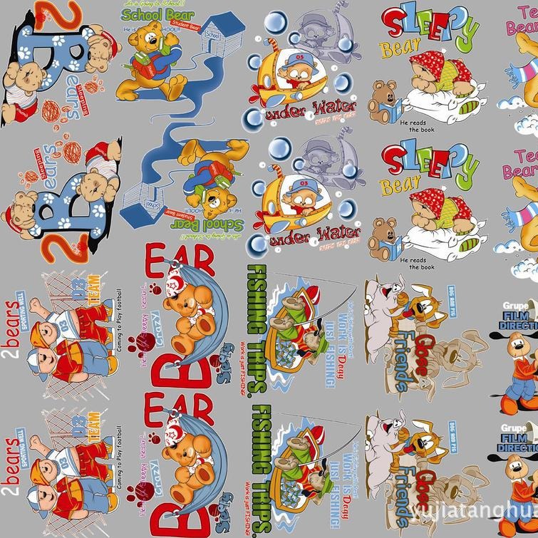 厂家直销童装烫画 柯式烫画 平面烫画