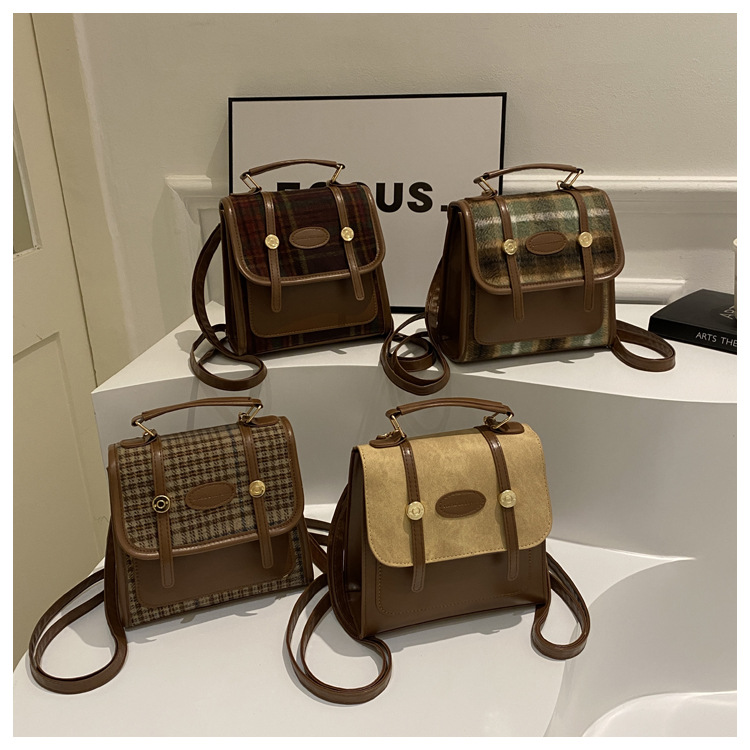 Alta textura simple color sólido estilo coreano bolso de las mujeres 2023 invierno nuevo nicho diseño hombro crossbody bolso