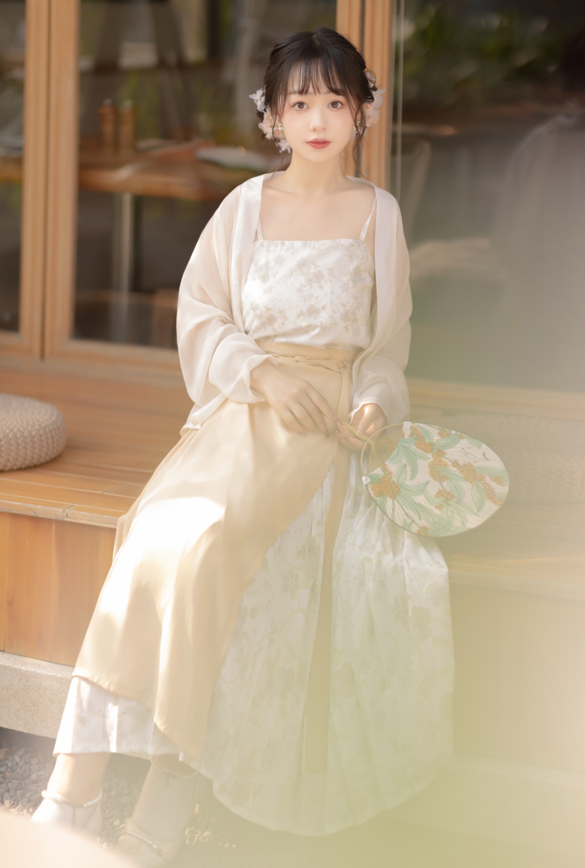 原创设计花期汉服女飘逸春秋中国风仙气外褙子旋裙全套8390-阿里巴巴