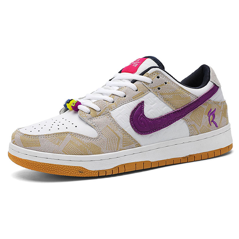 Transfronterizo zapatos de hombre aj blanco púrpura pato mandarín zapatos de tabla bajos estudiantes de la fuerza aérea zapatos de marca compartida tres príncipes Ao Bing dunk