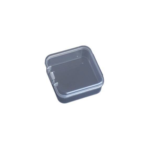 Square transparent plastic earrings