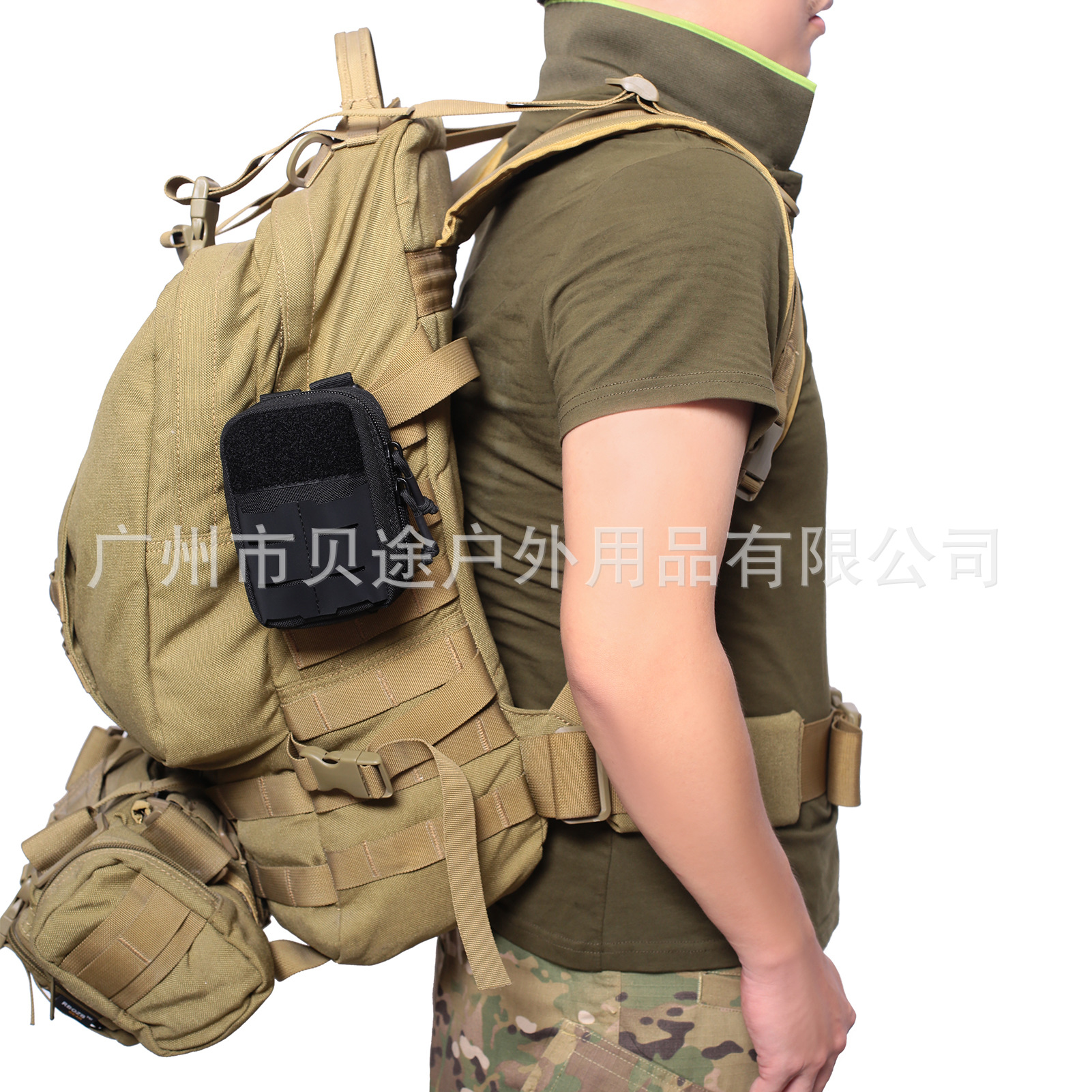 Outdoor mountaineering laser cutting accessories bag waist storage bag EDC small tool kit