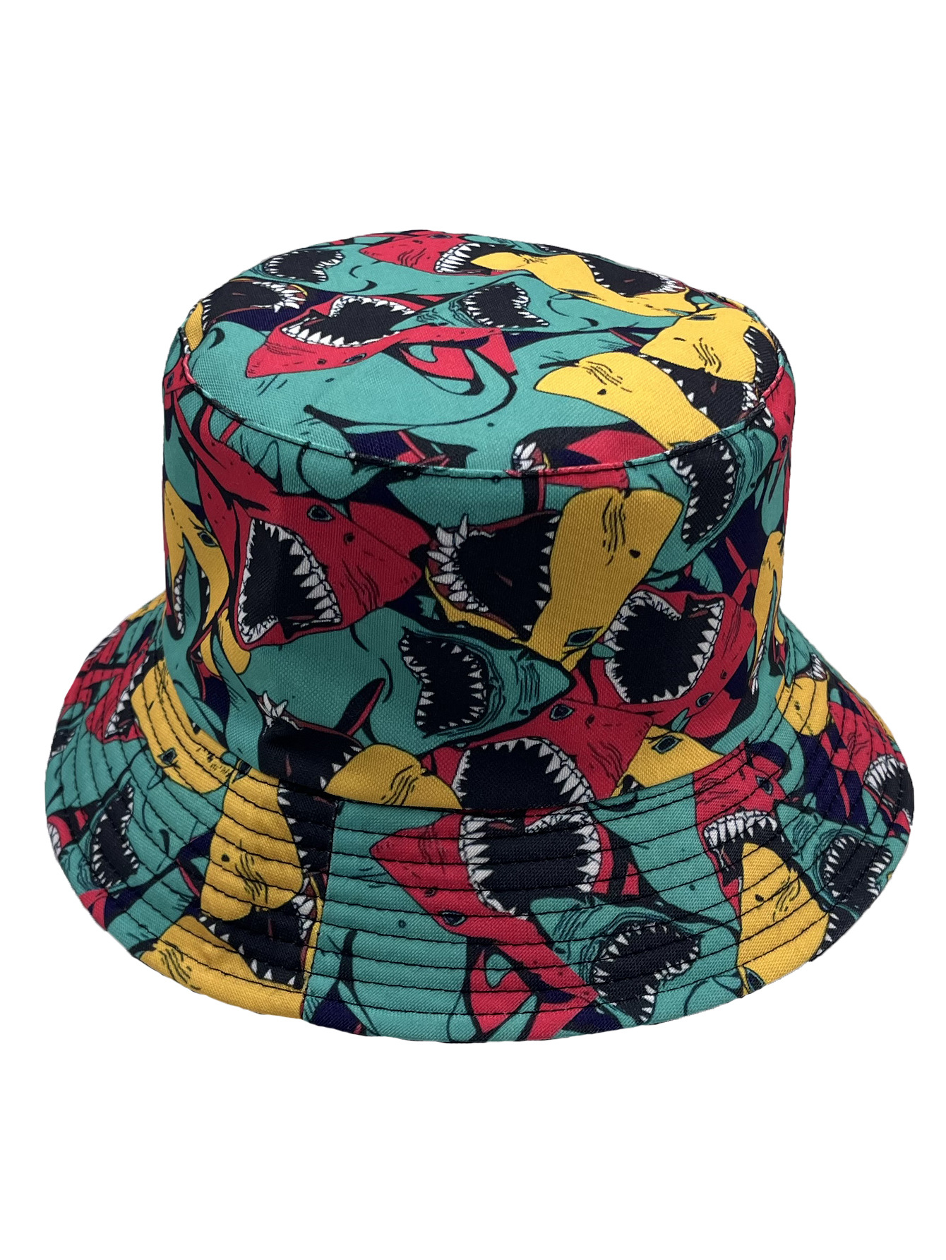 Unisex Hip Hop Süss Flamingo Hai Flache Traufen Bucket Hat display picture 6