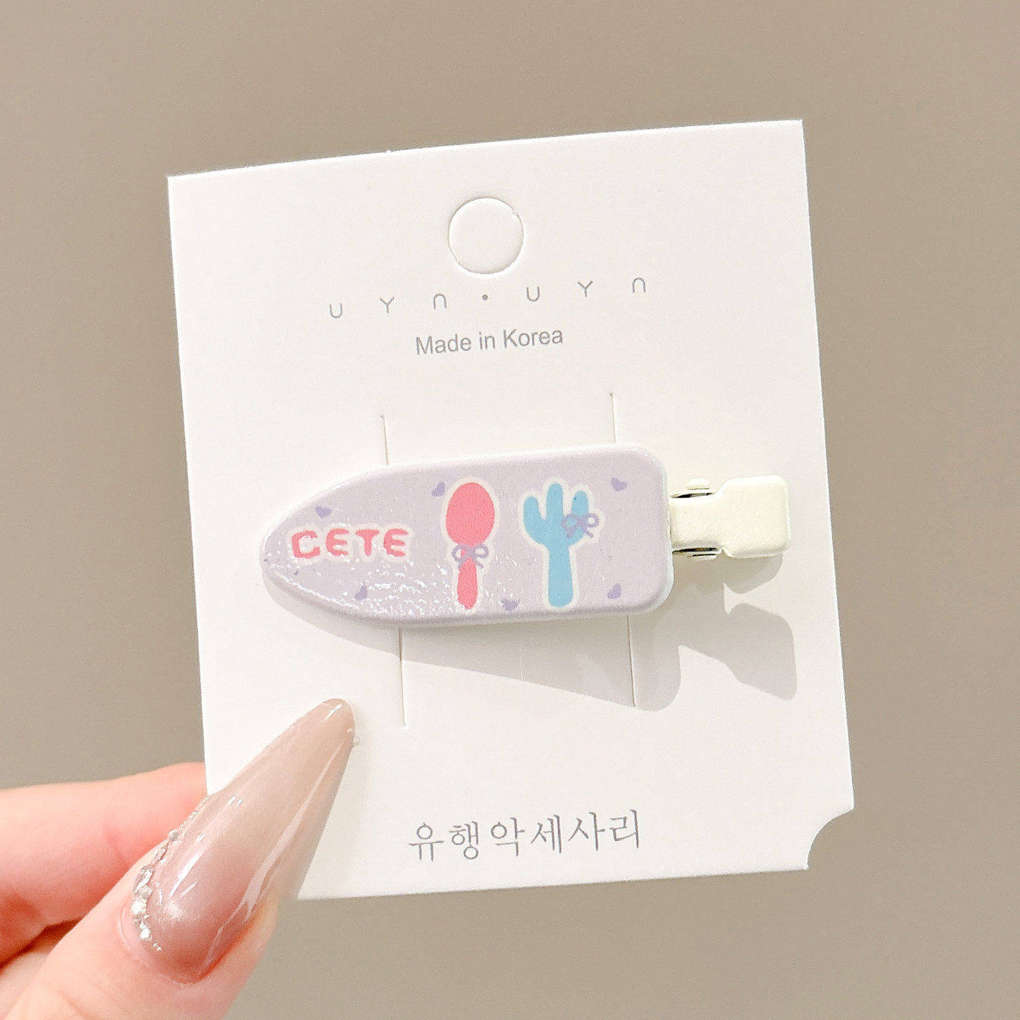 5# spoon & fork kids hair clip