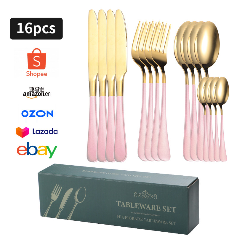 핑크 골드 D 박스 16PC