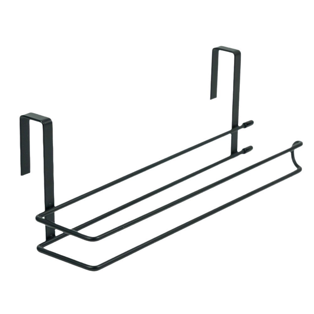 厨房橱柜免钉挂架铁艺无痕置物架卷纸架纸巾毛巾保鲜膜收纳架