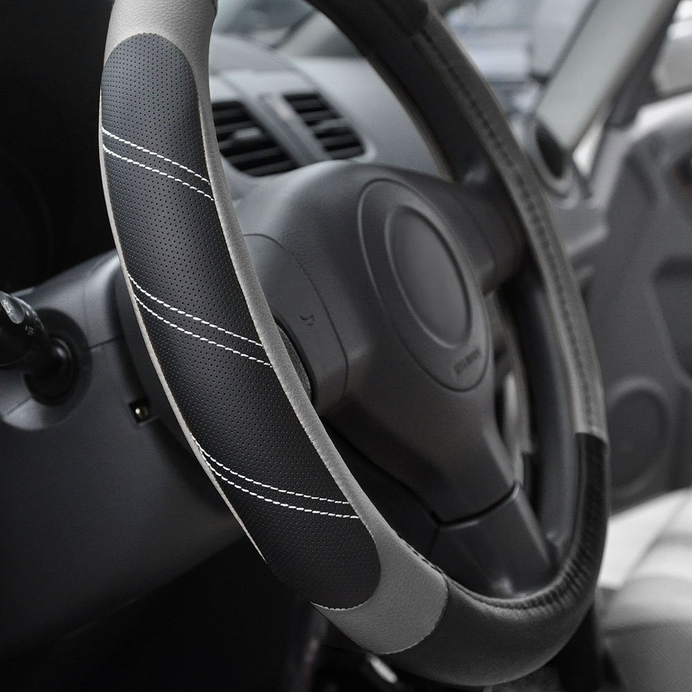 Car steering wheel cover leather elastic handle cover without inner ring Four Seasons universal car accessories car handle cover