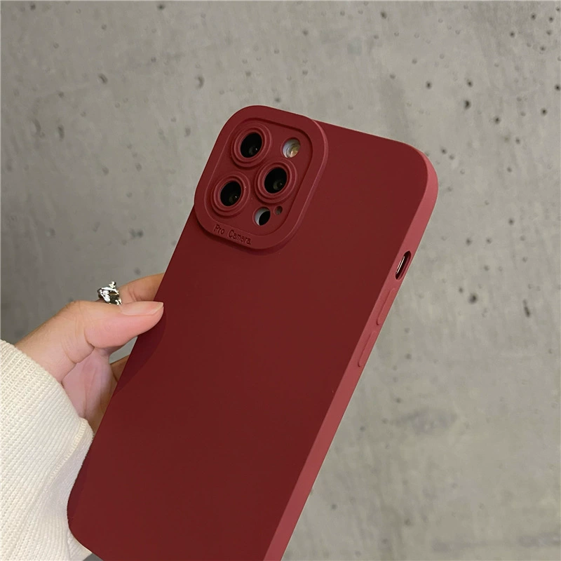 Айфон Apple, бордовый iPhone 13/12, совместимый силиконовый чехол для телефона, 12прмх, iphone, 8плюс