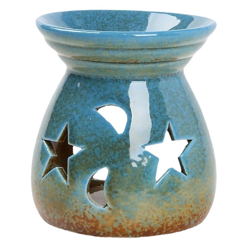 Quemador de incienso pequeño estilo japonés (estrellas y luna)