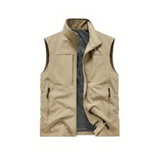M 13324 Multi-pocket men's casual vest ��ڴ���ʿ��������