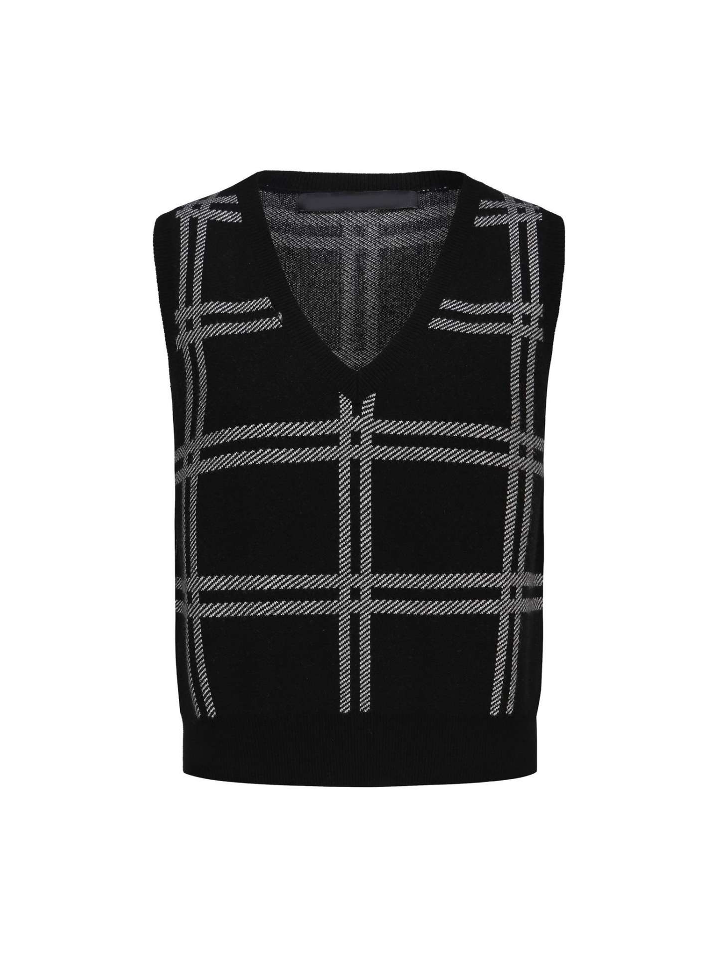 Spot Europa y los Estados Unidos nueva ropa de mujer suéter retro chaleco suéter de punto de cuello V chaleco de punto otoño invierno image 6