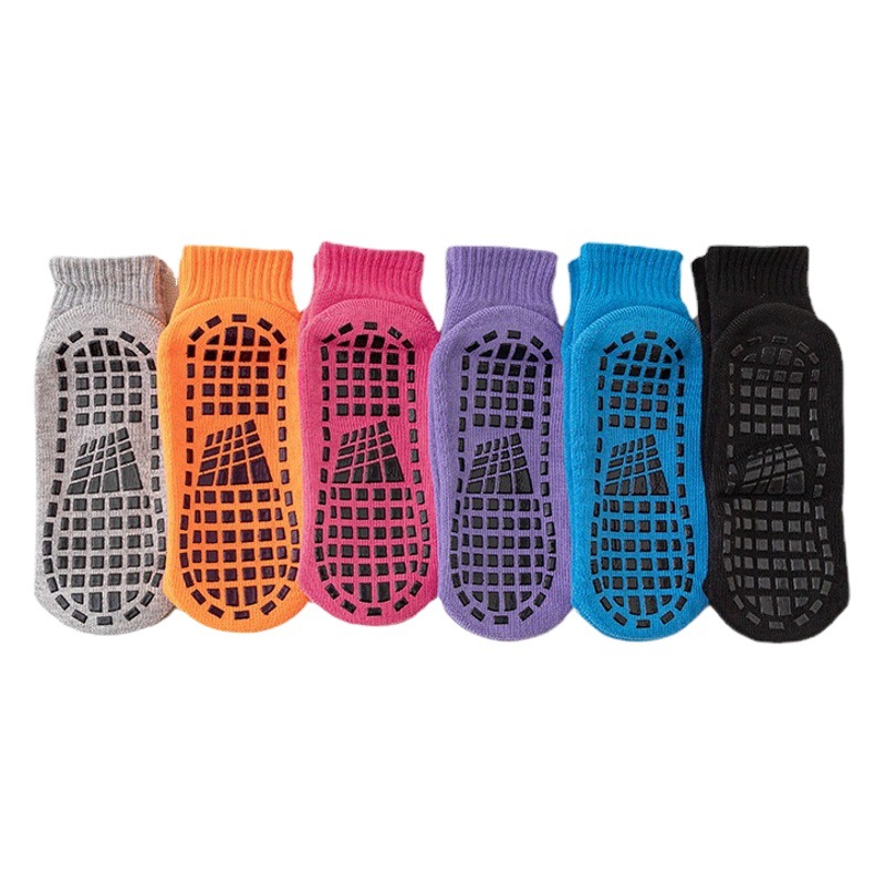 Non-slip floor socks autumn and winter thickened warm trampoline special socks adult indoor yoga children playground socks
