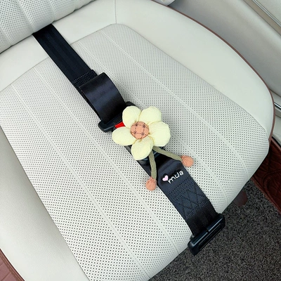 Abdominal Support, Car Supplies for Car seat belt - three-point-anti-strangle-safety-belt-black-custard-sunflower