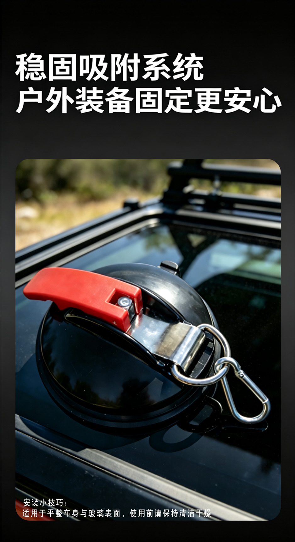 Car side awning with silver coating for sun protection, rain resistance, and wind resistance; portable and easy to set up for self-driving camping; car side sunshade