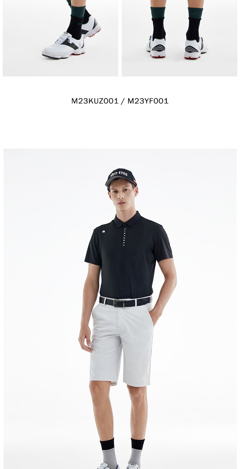 Quần short golf nam Moeyes Magic Eye co giãn thoáng khí — M23KUZ001-Quần short màu xám, M23KUZ001-Quần short màu xanh lá cây, M23KUZ001-Quần short đen chi tiết 7