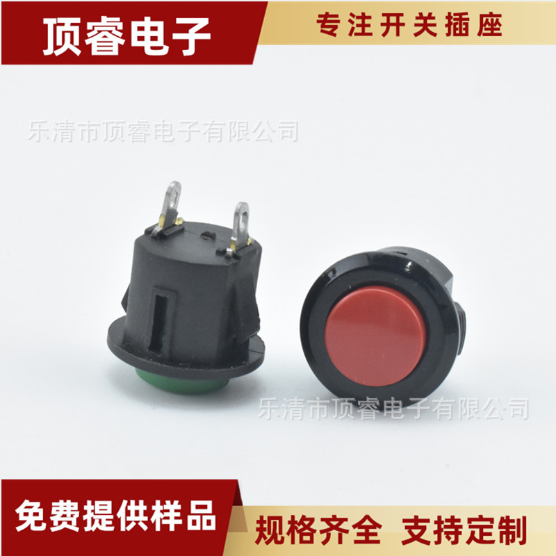 卡式按钮开关R13-507 两脚自锁按钮开关  安装孔16mm PBS1-16