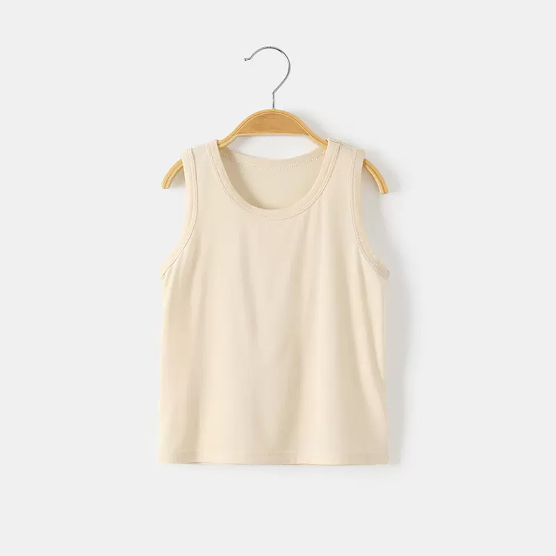 儿童莫代尔背心冰丝男童中小童吊带夏装男孩宝宝睡衣跨栏上衣内穿
