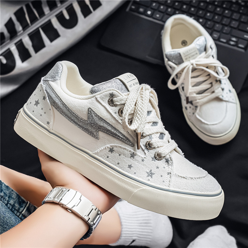 (Cross-border trading), comfortable breathable sneakers flat with shoelaces for students, Collection Year 2026