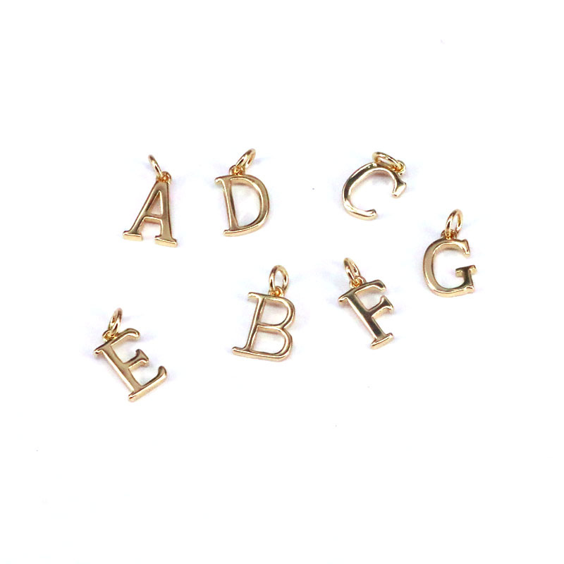 1 Piece Quantity Alloy Material 1 Piece Alloy Letter Pendant