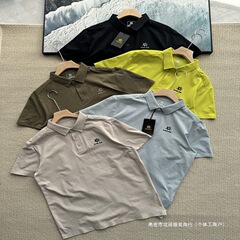 2025 夏の新スタイル KLS Kaisley Stone メンズ ポロシャツ スポーツ レジャー 刺繍半袖 Tシャツ