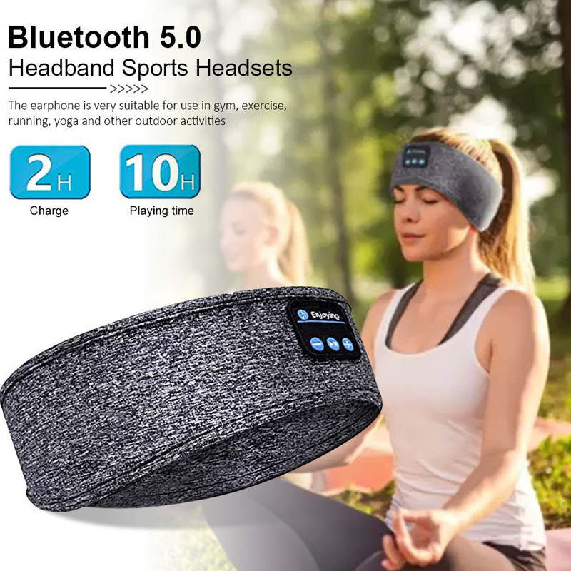 Amazon Bluetooth Sports Headband Yoga Sweat-Absorbent Breathable Music Headband Cross-Border Fitness Running Can Make Calls and Is Quick-Drying