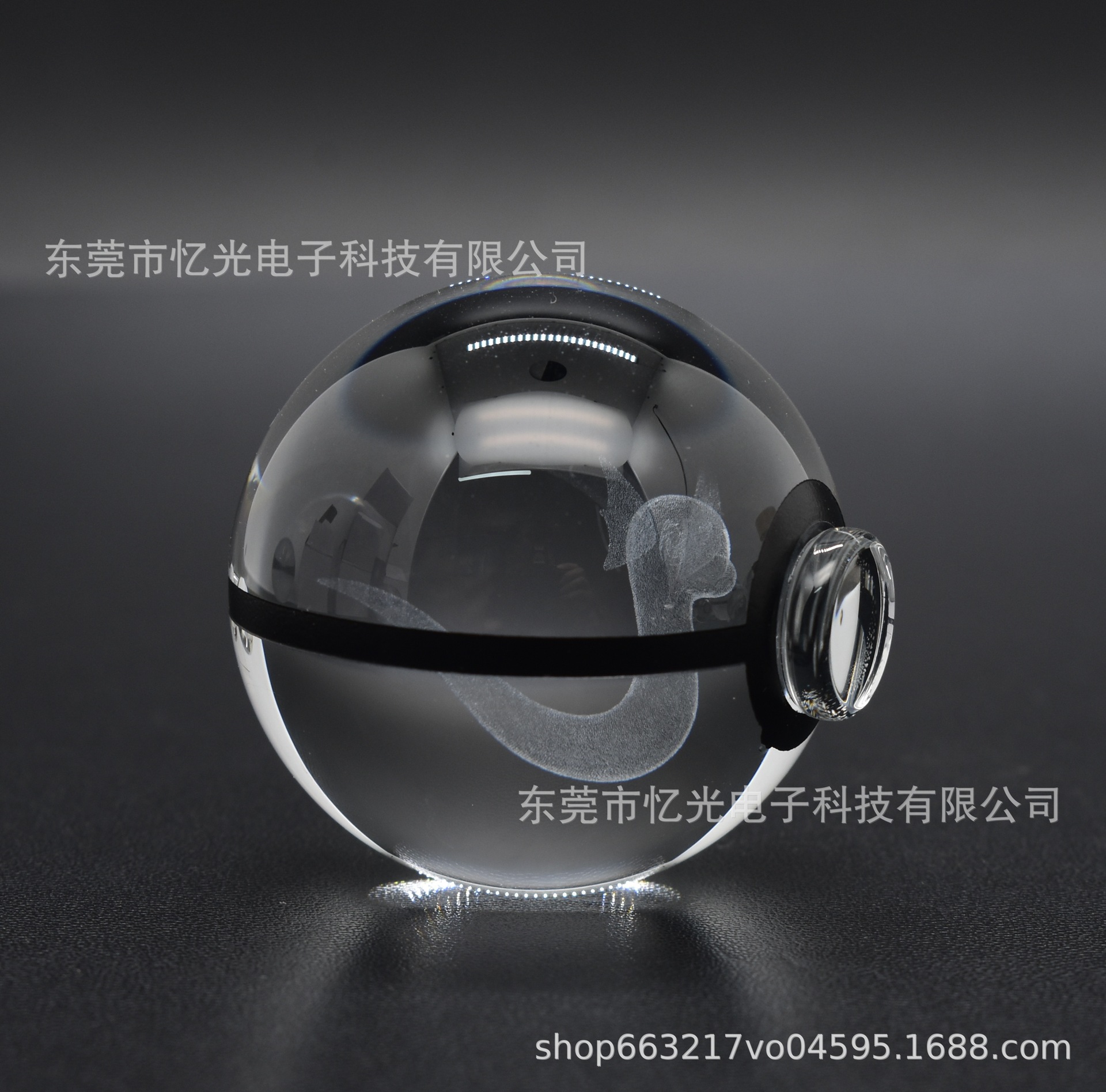 Ventas directas de fábrica transfronterizas Pokemon Pokemon Elfo Ball 3D Escultura interior Bola de cristal Animación Luz nocturna Personalización