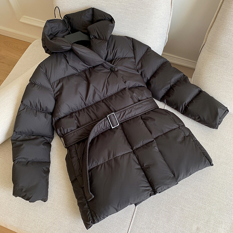 Women's Clothing Waist slimming down jacket white duck down thickened high end niche fashion temperament_voghion.com