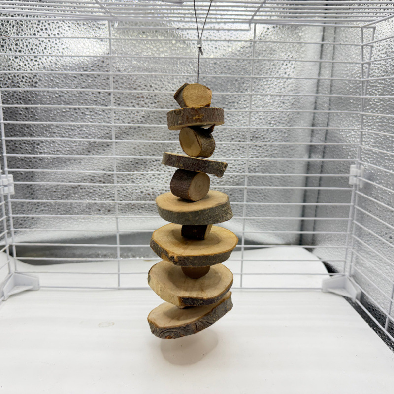 Juguetes y Escondite para Hámster de Madera Artesanal para Nido
