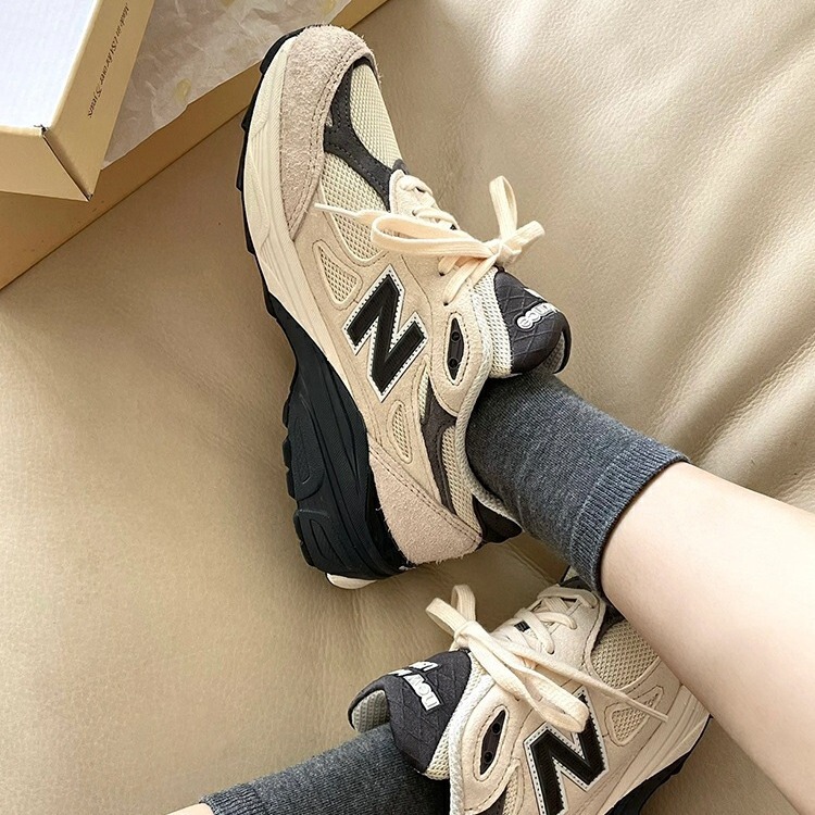 Putian High-End Nb990 Series Original Gray Running Shoes for Men and Women, Retro Classic American-Made Pure Original Sports Jogging Shoes