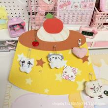 新款布丁毛毡板可爱房间宿舍背景装饰照片墙留言板免打孔不伤墙