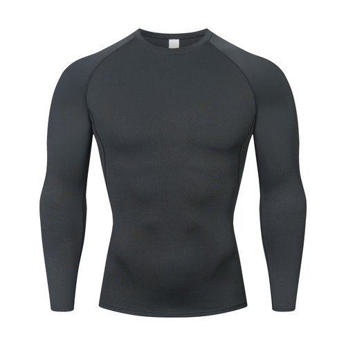 Cross-border sports quick-drying tight fitness top for men outdoor running yoga training high elasticity base layer basketball suit set