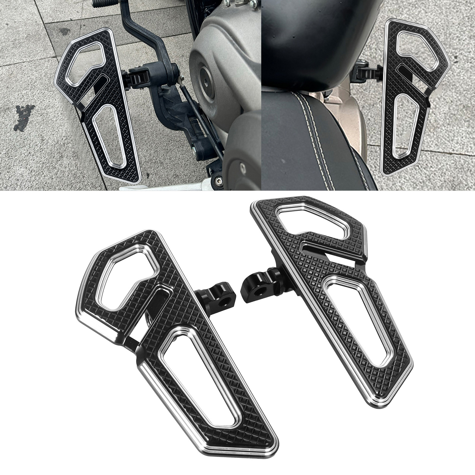 Motorcycle Accessories Suitable for Harley Universal Models Modified Small Pedals Imperial Knight Rear Pedals Passenger Pedals