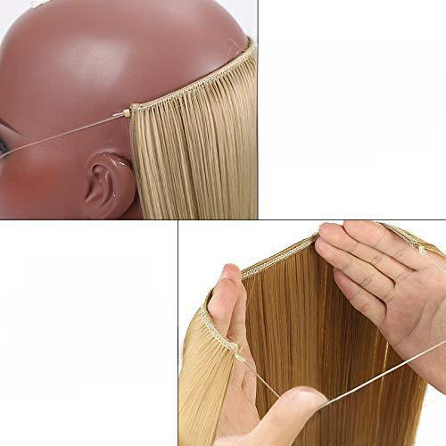 Foreign trade Europe and the United States wig piece female fishing line hair extension piece fashion new chemical fiber matte high temperature silk long curly hair