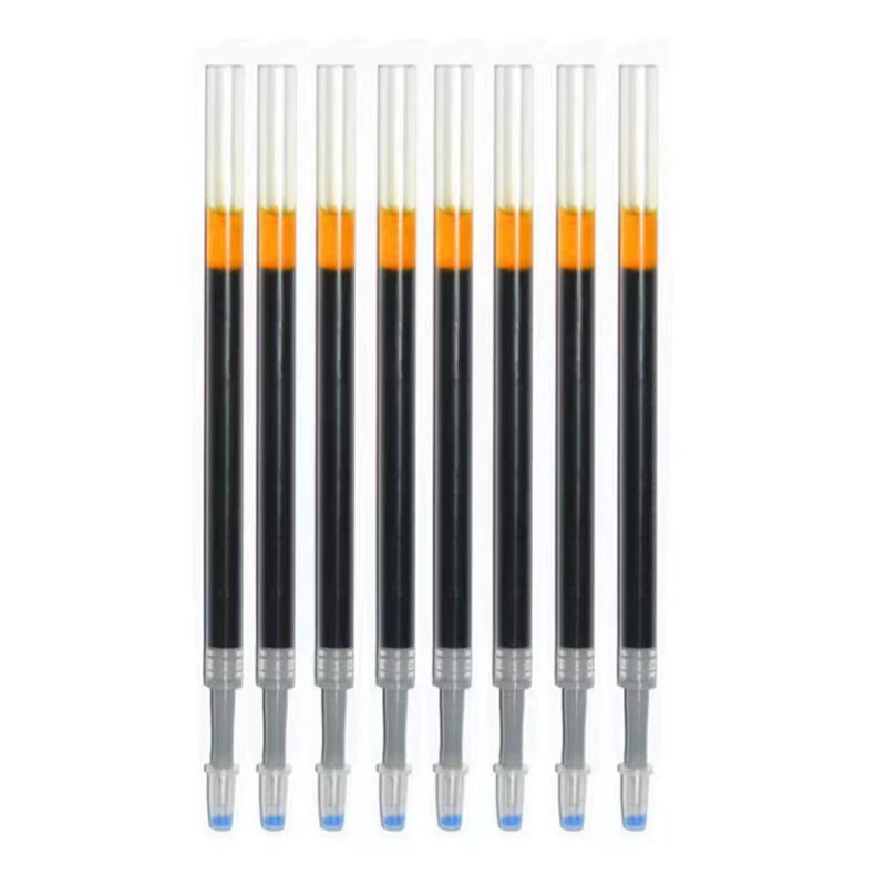 Capacious red blue rollerball pen, black bullet