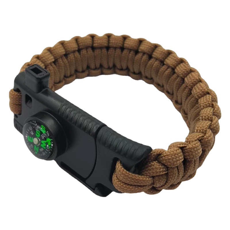 Multifunctional hand rope camping survival outdoor adventure emergency bracelet bracelet umbrella rope bracelet knife outdoor fire knife