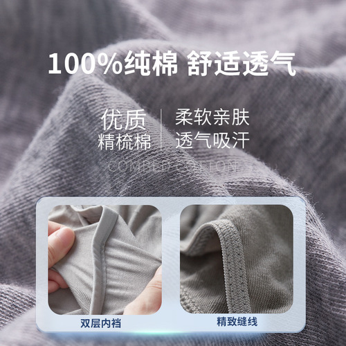 Men's 100% Cotton Washable Briefs Disposable Underwear Single Pack Sanitary Travel Essentials