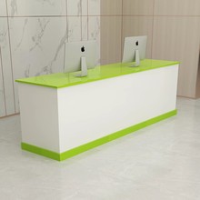 吧台收银台公司前台接待台店铺小型柜台超市服装店收银柜台便利店