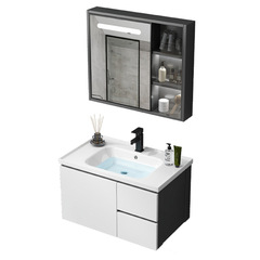 太空鋁浴室櫃組合衛生間洗漱台陶瓷洗臉池陽台洗手盆智能鏡小戶型